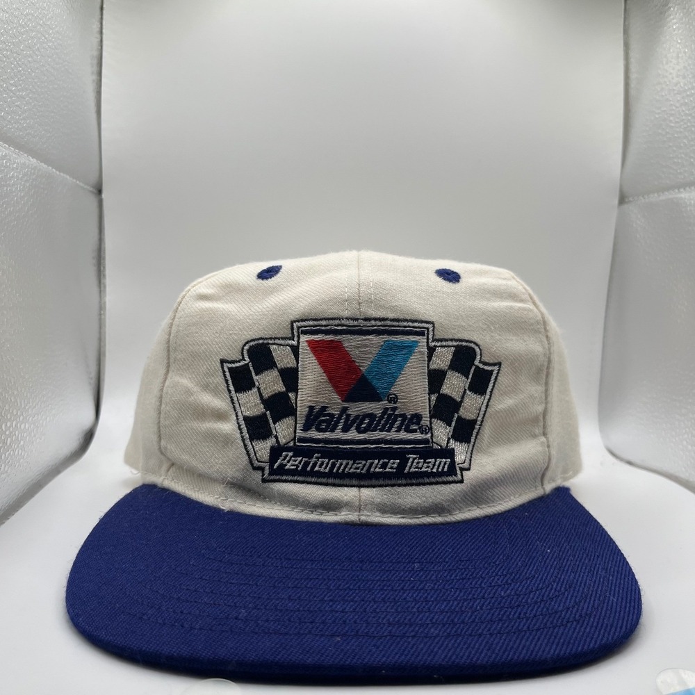 Cyrk Valvoline Performance Team Hat Mens OSFA Blue White Racing Snapback Cap